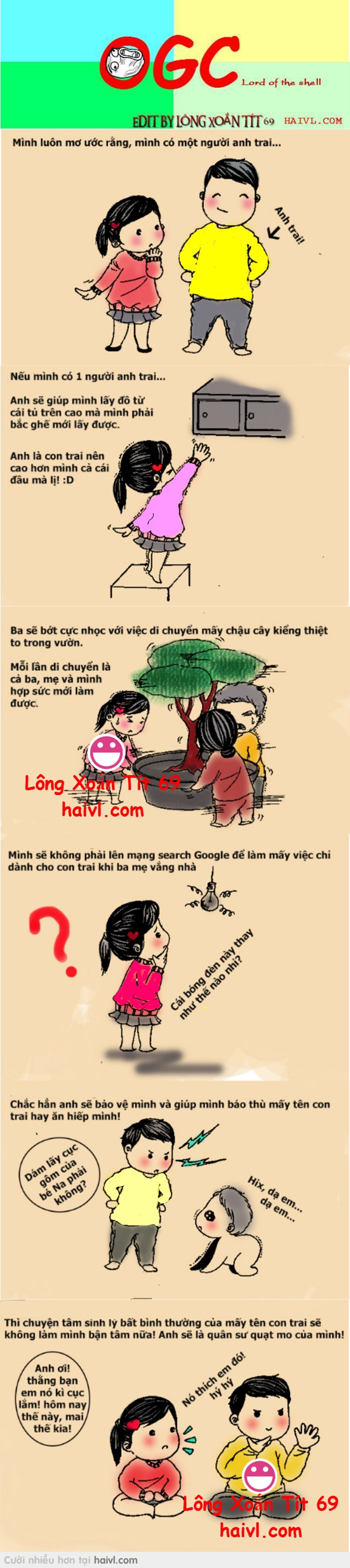 Mơ ước của những bạn gái đó là có một người anh trai :)