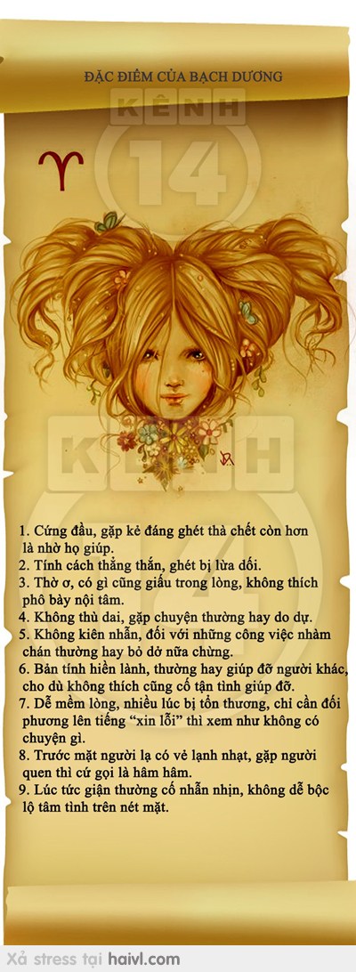 Tính cách của Bạch Dương, có cần chỉnh không ???