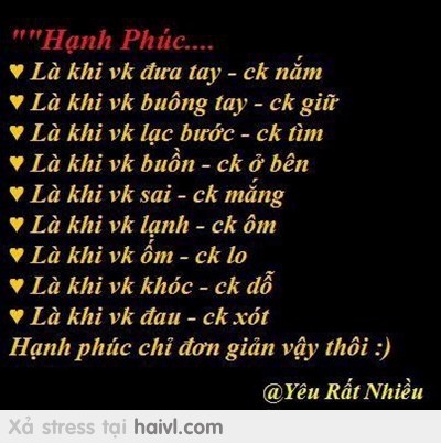 Hạnh phúc...