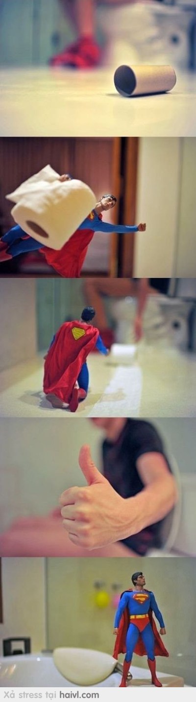 Việc làm có ích nhất của Super man :))