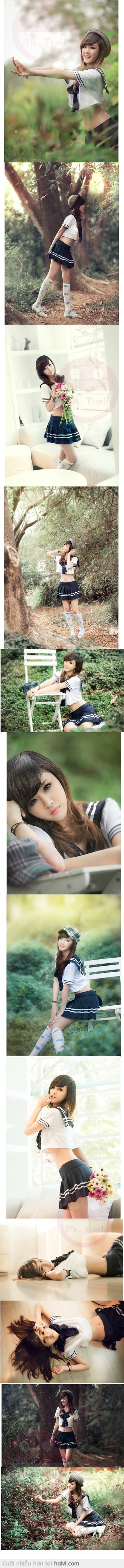 Cô Gái Việt hóa thân thành nữ sinh Nhật Bản trong truyện tranh .... :3