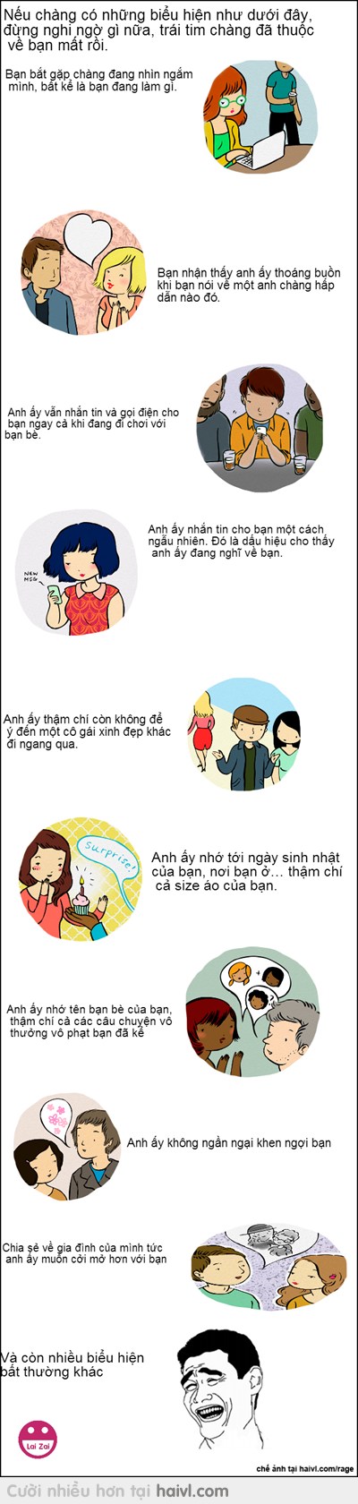 Dấu hiệu bắt thóp các chàng trai đang thích bạn