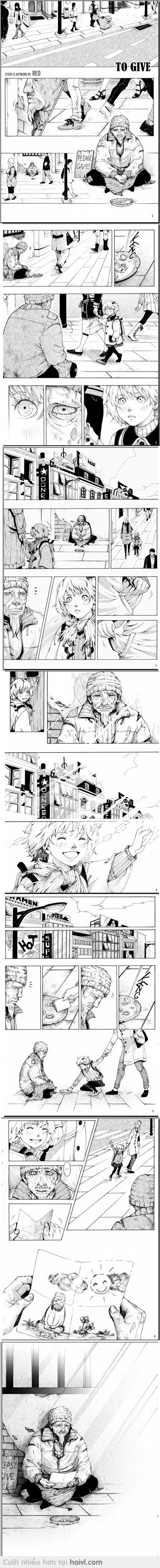 "To Give" - Red (đến từ Việt Nam, đạt giải nhì cuộc thi Silent Manga Edition của Nhật Bản)