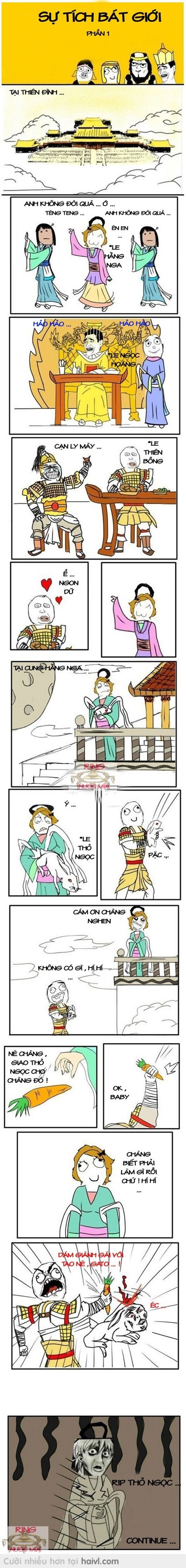 Bát Giới đã giành gái với Thỏ Ngọc như thế nào :))