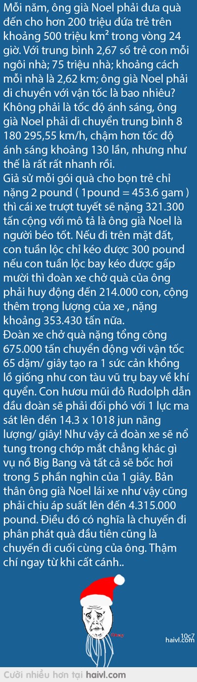 Ông già noel không thích Khoa học =))