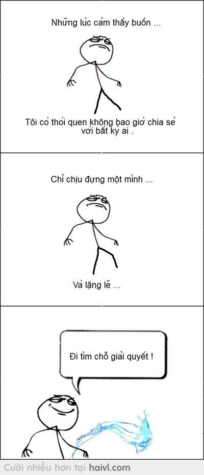 Buồn tôi Chỉ chịu đựng một mình thôi !