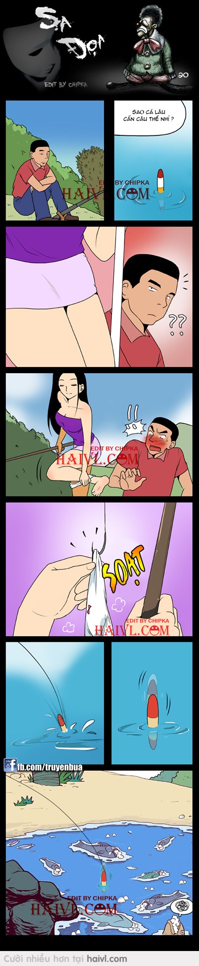 Chị rất ít khi câu cá :v