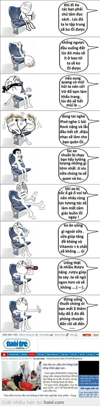 Dành cho ae nào hay bị say xe (y)