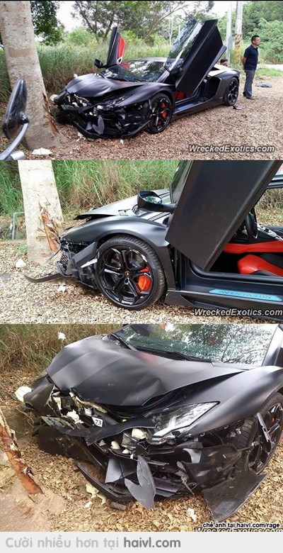 Đắng lòng Lamborghini đọ sức với cây =))